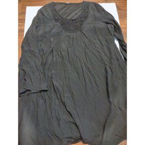 Wrangler Wrancher Shirt Womens Black Long Sleeve Blouse Shirt Lace  Size 3XL